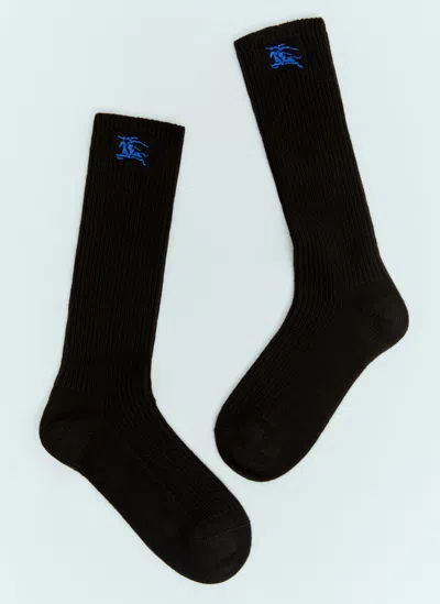 Burberry Cashmere-blend Socks In Black