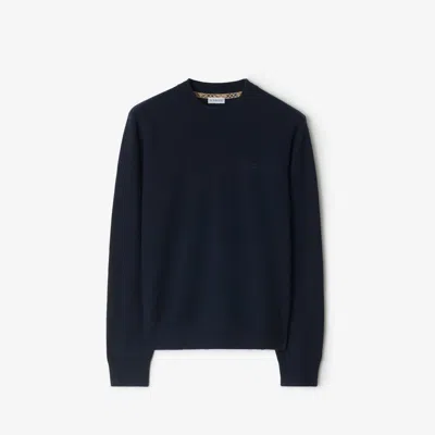 Burberry Cashmere Blend Sweater In Black
