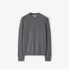 Burberry Cashmere Blend Sweater In Gray
