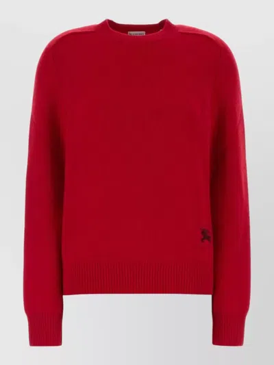 Burberry Cashmere Blend Sweater In Red