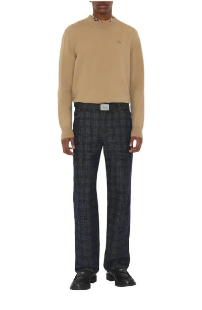 Burberry Cashmere Blend Sweater In Brown