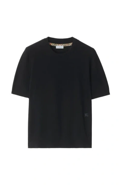 Burberry Cashmere Blend Top In Black