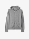 Burberry Cashmere-blend Hoodie Sweatshirt In Grey