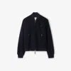 Burberry Cashmere Bomber Jacket In Black