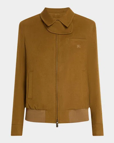 Burberry Cashmere Bomber Jacket In Nest