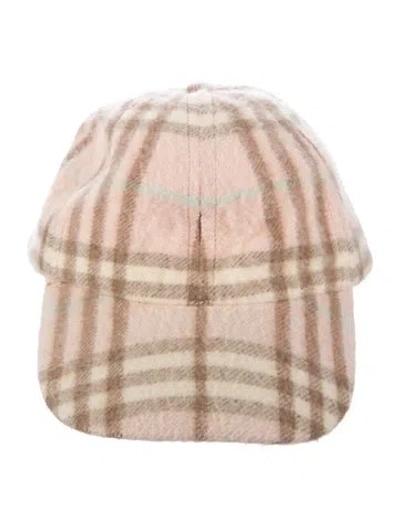 Pre-owned Burberry Cashmere Cap In Pink
