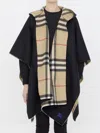 Burberry Cashmere Cape In Black