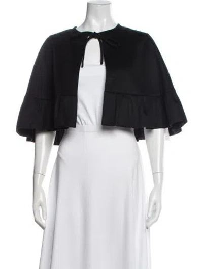 Pre-owned Burberry Cashmere Cape In Black