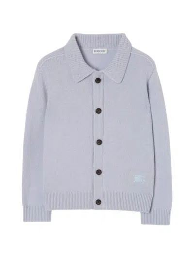 Burberry Kids' Cashmere Cardigan In Blue