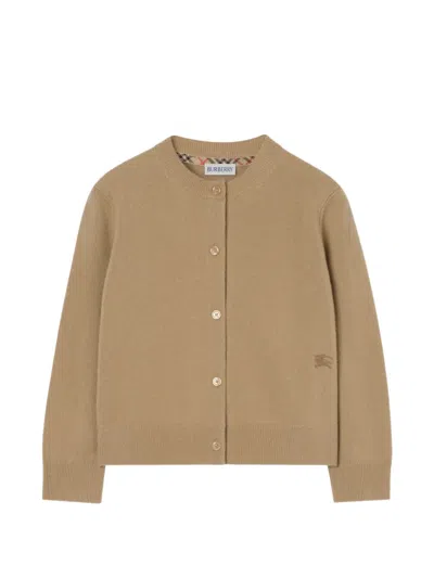 Burberry Kids' Cashmere Cardigan In Brown