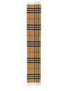 Burberry Cashmere Check Scarf In Brown