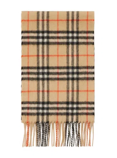 Burberry Cashmere Check Scarf In Multi