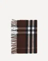 Burberry Women Cashmere Check Scarf In Brown