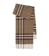 Burberry Cashmere Check Scarf In Brown