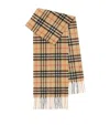 Burberry Vintage Check Cashmere Scarf In Neutrals