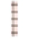 Burberry Cashmere Check Scarf In Pink