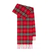Burberry Check Cashmere Scarf In Red