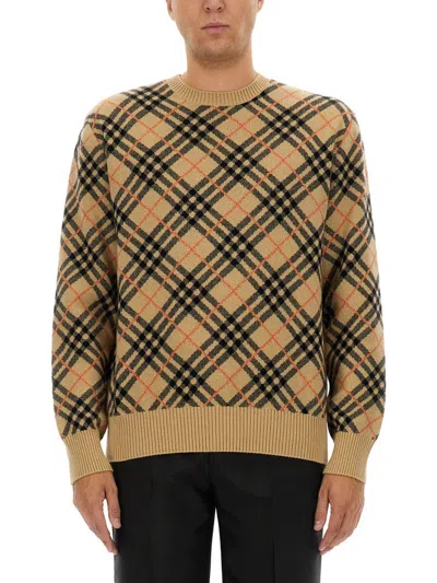 BURBERRY BURBERRY CASHMERE CHECK SWEATER