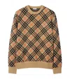 Burberry Cashmere Crewneck Sweater In Neutrals