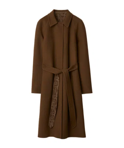 BURBERRY WOOL CASHMERE WRAP COAT