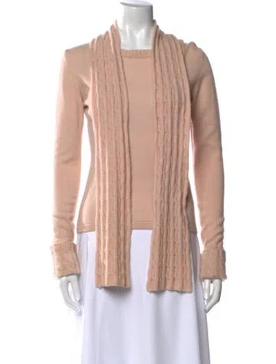 Pre-owned Burberry Cashmere Cowl Neck Sweater In Pink