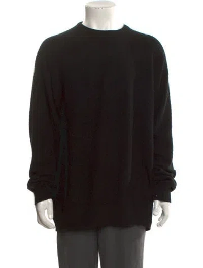Pre-owned Burberry Cashmere Crew Neck Pullover In Black