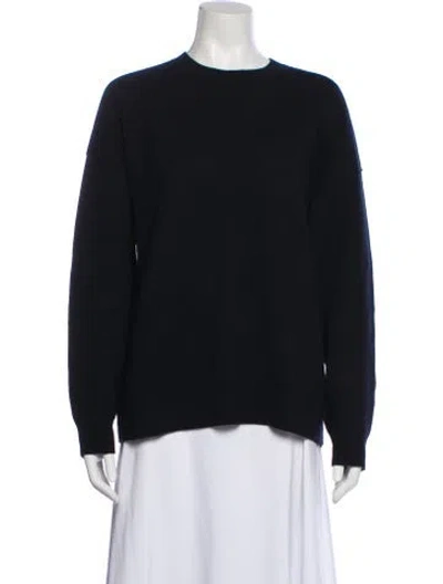 Pre-owned Burberry Cashmere Crew Neck Sweater In Black