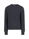 Burberry Cashmere Sweater With Ekd Design In Gray