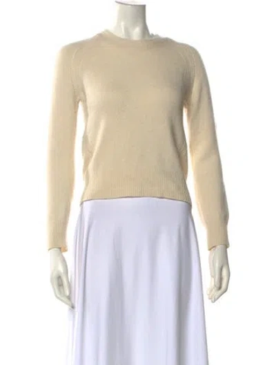 Pre-owned Burberry Cashmere Crew Neck Sweater In Neutral