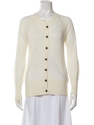 Pre-owned Burberry Cashmere Crew Neck Sweater In Neutral