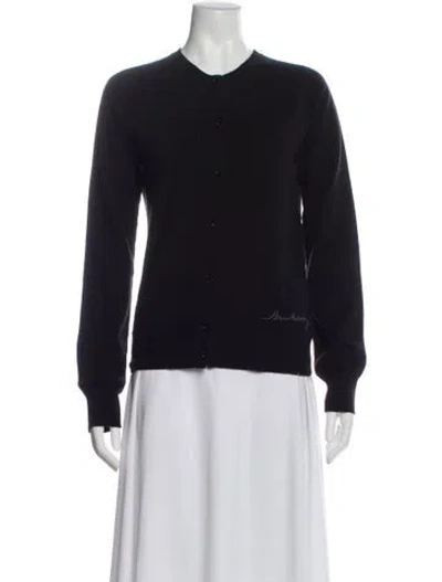 Pre-owned Burberry Cashmere Crew Neck Sweater W/ Tags In Blue