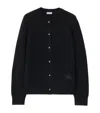 Burberry Cashmere Blend Cardigan In Black