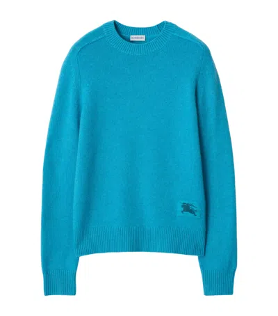 BURBERRY CASHMERE EKD-EMBROIDERED SWEATER