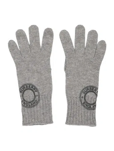 Pre-owned Burberry Cashmere Gloves In Grey