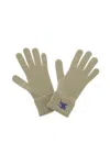 Burberry Equestrian Knight Design Gloves In Neutrals