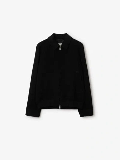 Burberry Cashmere Lightweight Jacket In Black