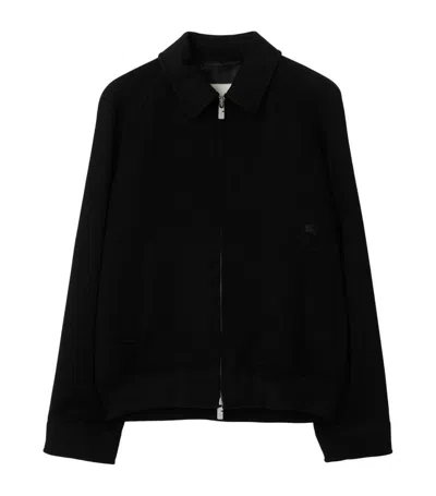 Burberry Cashmere Lightweight Jacket In Black
