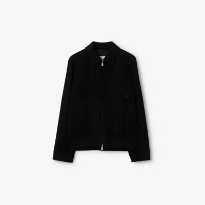 Burberry Cashmere Lightweight Jacket In Black