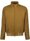 Burberry Luxe Cashmere Harrington Jacket In Brown