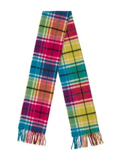 Pre-owned Burberry Cashmere House Check Pattern Scarf In Pink
