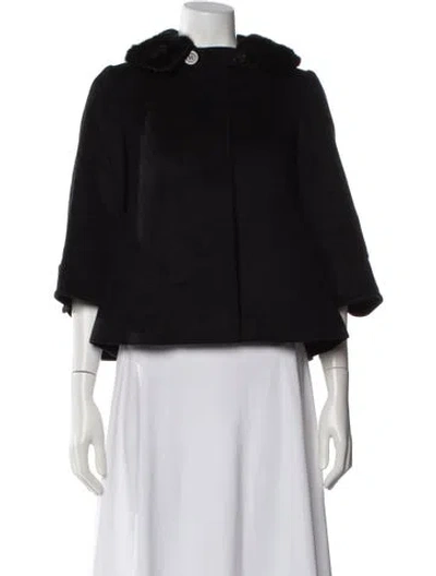 Pre-owned Burberry Cashmere Jacket In Black