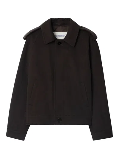 Burberry Cashmere Jacket In Brown