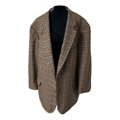 Pre-owned Burberry Cashmere Jacket In Multicolour