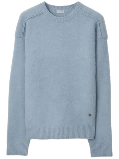 Burberry Cashmere Jumper In Light Blue