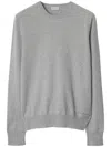 Burberry Cashmere Blend Sweater In Grey