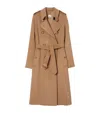 Burberry Long Cashmere Blend Kensington Trench Coat In Brown