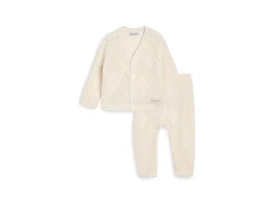 Burberry Cashmere Newborn Set (infant) Kid's Jumpsuit & Rompers One Piece Ivory: 6 Months In Neutral