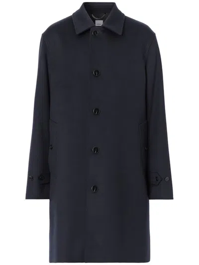 Burberry Cashmere Paddington Car Button-up Coat In Navy