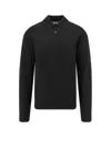 Burberry Men Cashmere Polo Sweater In Black