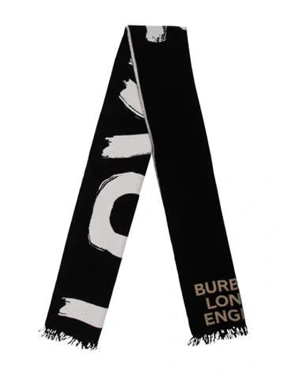 Pre-owned Burberry Cashmere Printed Scarf